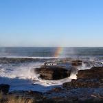 rainbows in the surf