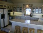 the spacious kitchen