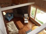 living room view from loft TV area